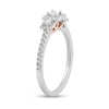 0.40 CT. T.W. Princess-Cut Diamond Three Stone Engagement Ring in 10K Two-Tone Gold