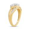 Thumbnail Image 1 of 0.75 CT. T.W. Diamond Two Stone Bypass Shank Engagement Ring in 10K Gold