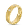 Thumbnail Image 3 of Men's 0.33 CT. T.W. Diamond Three Stone Wedding Band in 10K Gold