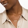 Thumbnail Image 1 of Cut-Out Message Rotating Three-Dimensional Bar Necklace in 10K Gold