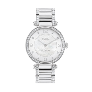 Ladies' Coach Cary Crystal Accent Watch with Mother-of-Pearl Dial (Model: 14503830)