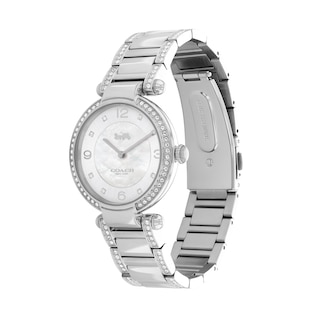 Ladies' Coach Cary Crystal Accent Watch with Mother-of-Pearl Dial (Model: 14503830)