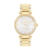 Thumbnail Image 0 of Ladies' Coach Cary Crystal Accent Gold-Tone Watch with Mother-of-Pearl Dial (Model: 14503832)