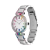 Ladies' Coach Cary Multi-Coloured Rainbow Crystal Accent Watch with Silver-Tone Dial (Model