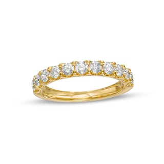 1.00 CT. T.W. Certified Diamond Eleven Stone Anniversary Band in 14K Gold (I/SI2)