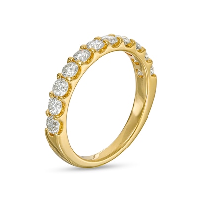 1.00 CT. T.W. Certified Diamond Eleven Stone Anniversary Band in 14K Gold (I/SI2)