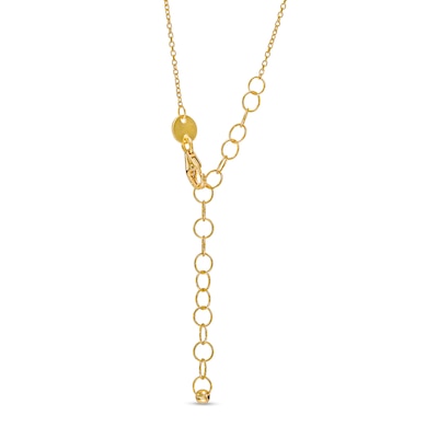 Multi-Finish Graduated Bead Necklace in 14K Gold