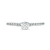 0.45 CT. T.W. Diamond Cascade Shank Engagement Ring in 14K White Gold (I/I2)