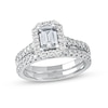 Thumbnail Image 0 of 1.75 CT. T.W. Emerald-Cut Diamond Frame Bridal Set in Platinum (I/SI2)