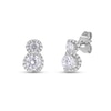 1.00 CT. T.W. Diamond Frame Double Drop Earrings in 10K Gold