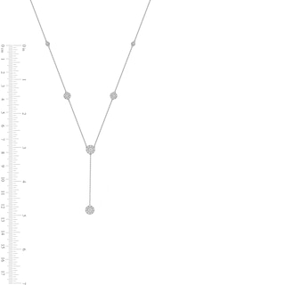 1.00 CT. T.W. Diamond Frame Station "Y" Necklace in 10K Gold