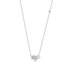 0.10 CT. T.W. Diamond Star Trio with Offset Accent Celestial Necklace in Sterling Silver