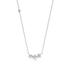 Thumbnail Image 2 of 0.10 CT. T.W. Diamond Star Trio with Offset Accent Celestial Necklace in Sterling Silver