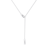 Thumbnail Image 3 of 0.10 CT. T.W. Diamond Star Trio with Offset Accent Celestial Necklace in Sterling Silver