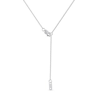 0.10 CT. T.W. Diamond Star Trio with Offset Accent Celestial Necklace in Sterling Silver