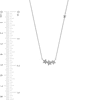 Thumbnail Image 4 of 0.10 CT. T.W. Diamond Star Trio with Offset Accent Celestial Necklace in Sterling Silver