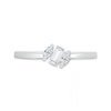 Baguette and Marquise White Lab-Created Sapphire Three Stone Slant Geometric Ring in Sterling Silver