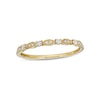 Thumbnail Image 1 of 0.10 CT. T.W. Diamond Wrapped Wedding Band in 10K Gold