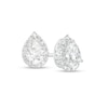 0.75 CT. T.W. Certified Canadian Pear-Shaped Diamond Frame Stud Earrings in 14K White Gold (I/I2)