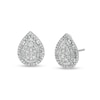 Thumbnail Image 0 of 1.00 CT. T.W. Pear-Shaped Multi-Diamond Stud Earrings in 10K White Gold