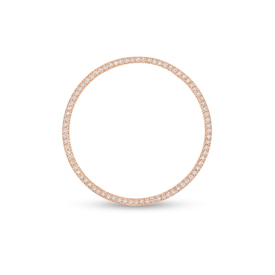 Moments of Love 0.23 CT. T.W. Diamond Large Circle Charm in 10K Rose Gold