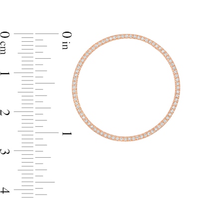 Moments of Love 0.23 CT. T.W. Diamond Large Circle Charm in 10K Rose Gold