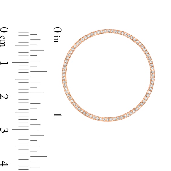 Moments of Love 0.23 CT. T.W. Diamond Large Circle Charm in 10K Rose Gold