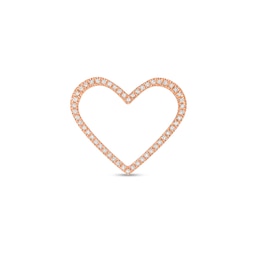 Moments of Love 0.145 CT. T.W. Diamond Small Heart Charm in 10K Rose Gold