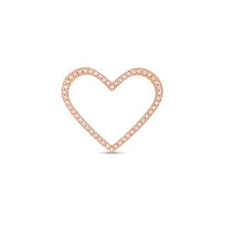 Moments of Love CT. T.W. Diamond Heart Charm in 10K Rose Gold