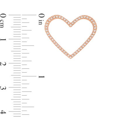 Moments of Love CT. T.W. Diamond Heart Charm in 10K Rose Gold