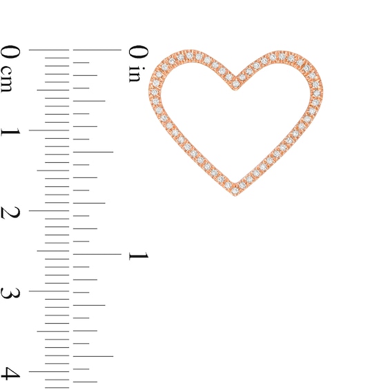 Moments of Love CT. T.W. Diamond Heart Charm in 10K Rose Gold