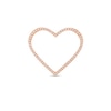 Thumbnail Image 1 of Moments of Love 0.18 CT. T.W. Diamond Medium Heart Charm in 10K Rose Gold