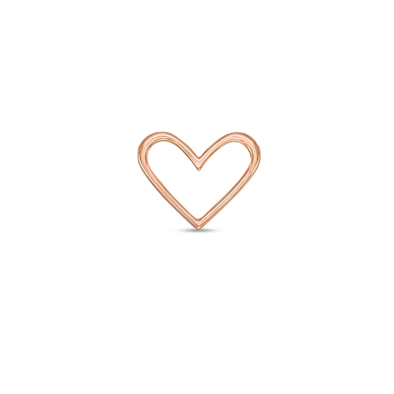 Moments of Love Heart Charm in 10K Rose Gold