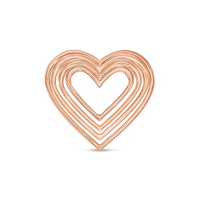 Moments of Love Heart Charm in 10K Rose Gold