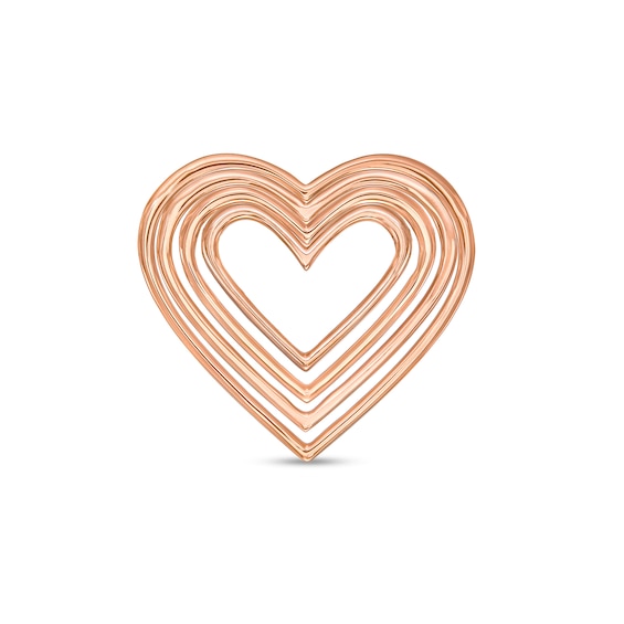 Moments of Love Small Heart Charm in 10K Rose Gold