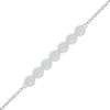 Thumbnail Image 0 of 0.18 CT. T.W. Multi-Diamond Seven Stone Bracelet in Sterling Silver - 7.5"