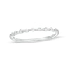 Thumbnail Image 1 of 0.16 CT. T.W. Diamond Station Stackable Wedding Band in 10K White Gold