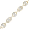Thumbnail Image 0 of Men's 1.50 CT. T.W. Diamond Mariner Chain Link Bracelet in 10K Gold – 8.5"