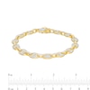 Thumbnail Image 2 of Men's 1.50 CT. T.W. Diamond Mariner Chain Link Bracelet in 10K Gold – 8.5"