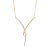 Thumbnail Image 1 of 0.33 CT. T.W. Certified Lab-Created Journey Diamond &quot;Y&quot; Necklace in 14K Gold (F/SI2)