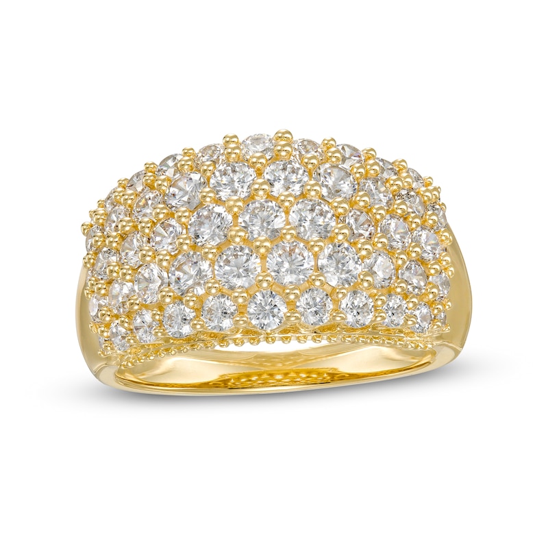 1.95 CT. T.W. Certified Lab-Created Diamond Multi-Row Ring in 14K Gold (F/SI2)|Peoples Jewellers