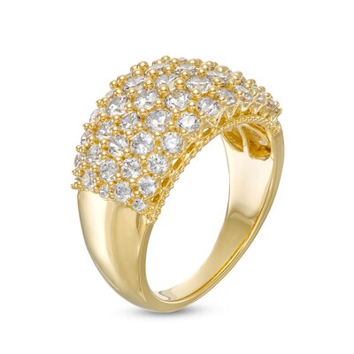 1.95 CT. T.W. Certified Lab-Created Diamond Multi-Row Ring in 14K Gold (F/SI2)