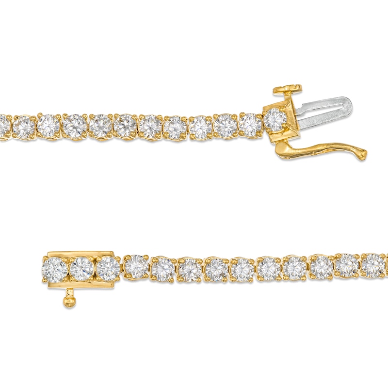 4.95 CT. T.W. Certified Lab-Created Diamond Tennis Bracelet in 14K Gold (F/SI2) - 7.25"|Peoples Jewellers
