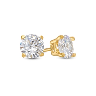 CT. T.W. Certified Lab-Created Diamond Solitaire Stud Earrings in 14K Gold (F/SI2