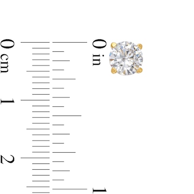 CT. T.W. Certified Lab-Created Diamond Solitaire Stud Earrings in 14K Gold (F/SI2