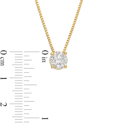 0.50 CT. Certified Lab-Created Diamond Solitaire Pendant in 14K Gold (F/SI2)