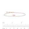 Thumbnail Image 3 of Sideways Oval Morganite Solitaire Bracelet in 10K Rose Gold – 7.5"