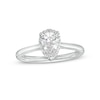 1.75 CT. T.W. Certified Pear-Shaped Lab-Created Diamond Frame Engagement Ring in 14K White Gold (F/SI2)