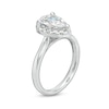 Thumbnail Image 2 of 1.75 CT. T.W. Certified Pear-Shaped Lab-Created Diamond Frame Engagement Ring in 14K White Gold (F/SI2)