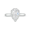 1.75 CT. T.W. Certified Pear-Shaped Lab-Created Diamond Frame Engagement Ring in 14K White Gold (F/SI2)